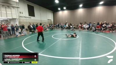 57-58 lbs Round 2 - Thomas Hooper, Legacy Wrestling Club vs Logan Vandervest, Apex Grappling Academy