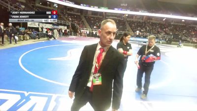 94 lbs 5th Place Match - Zoey Hernandez, Rocky Point vs Fern Jewett, General Brown