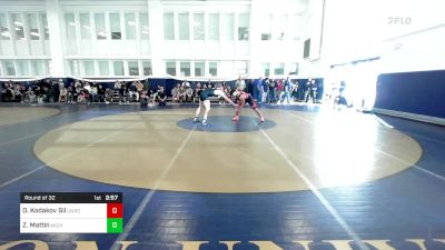 157 lbs Round Of 32 - Denis Kodakov Gil, Unrostered- Spire vs Zack Mattin, Michigan