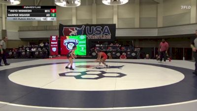 64 lbs 1st Place Match - Harper Weaver, All I See Is Gold Academy vs Risto Wisnieski, Midwest Regional Training Center