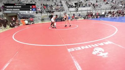 U20 Women - 68 lbs Quarters - Genesis Gilmore, TN vs Belicia Manuel, MI