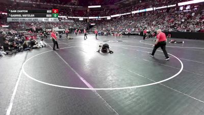 157 lbs Semis - Gabriel Metzler, Waunakee vs Sam Zanton, Middleton