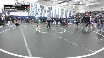 135 lbs Champ. Round 2 - Ruby Dominguez, Mira Costa vs Gianna Tatum, Alta Loma
