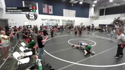 126 lbs Quarterfinal - Chase Swan, Huntington Beach High School vs Zaydin Stillwell, Poway Wrestling