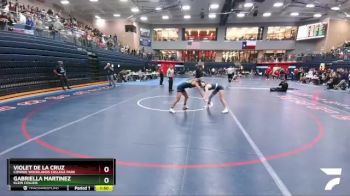 120 lbs Semifinal - Gabriella Martinez, Klein Collins vs Violet De La Cruz, Conroe Woodlands College Park