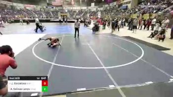 43 lbs Quarterfinal - Julian Barcelona, Northglenn Youth Wrestling Club vs Anthony Salinas Lenox, Pomona Elite