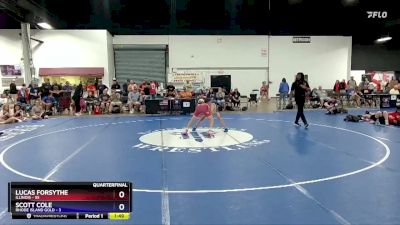 114 lbs Quarters & 1st Wb (16 Team) - Lucas Forsythe, Illinois vs Scott Cole, Rhode Island Gold