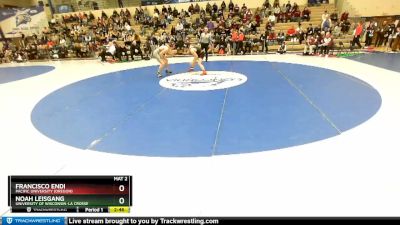 165 lbs Champ. Round 1 - Francisco Endi, Pacific University (Oregon) vs Noah Leisgang, University Of Wisconsin-La Crosse