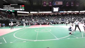 132 lbs Cons. Round 5 - Abel Mack, AEM3 vs Romeo Simmons, DEF2