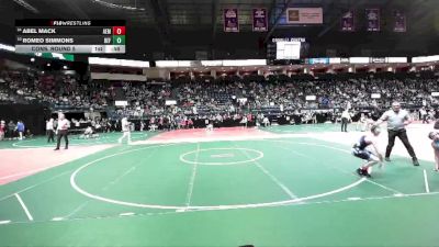 132 lbs Cons. Round 5 - Abel Mack, AEM3 vs Romeo Simmons, DEF2