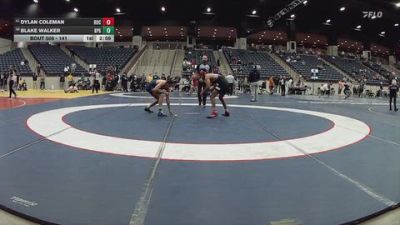 141 lbs Cons. Round 6 - Blake Walker, Brewton-Parker (GA) vs Dylan Coleman, Rochester University