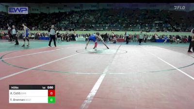 143 lbs Consi Of 32 #1 - Adrian Cobb, Bixby vs Tyler Brennan, Westmoore Wresting