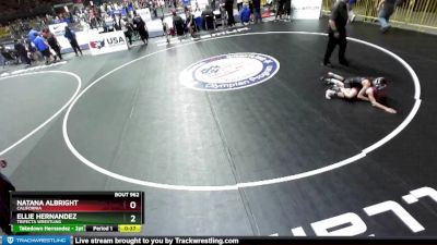 70 lbs Quarterfinal - Natana Albright, California vs Ellie Hernandez, Trifecta Wrestling