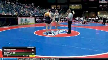 3A-150 lbs Champ. Round 1 - Brett Lance, Adairsville vs Levi Ledford, LaFayette