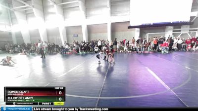 38 lbs Quarterfinal - Romen Craft, Badlands Elite vs Elliot De Laney, Stallions Wrestling Club