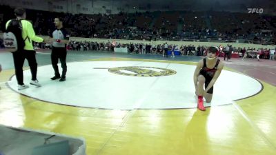 138 lbs Consi Of 16 #1 - Jaeden Johnson, Fort Gibson Youth Wrestling vs Brody Smith, McLoud