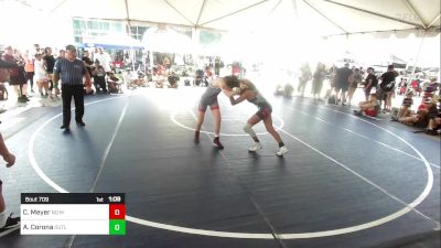 116 lbs Round Of 16 - Celeste Meyer, No Mercy vs AlexAndrea Corona, Outlaws WC