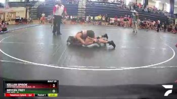 80 lbs Round 7 (8 Team) - Kellan Spisok, Backyard Brawlers Black vs Brycen Frey, Mat Rats