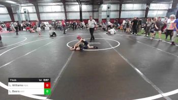 40 lbs Final - Logan Williams, Point Pleasant, NJ vs Lexi Beers, Kintersville, PA