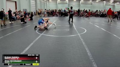 120 lbs Round 2 - Ryan McConaghy, Seagull vs Eligah Parsell, Berkeley Springs