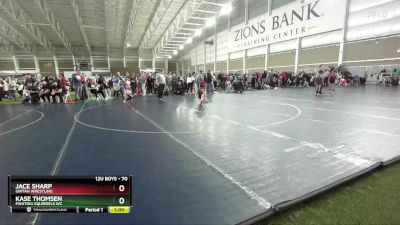 70 lbs Cons. Round 3 - Jace Sharp, Uintah Wrestling vs Kase Thomsen, Fighting Squirrels WC