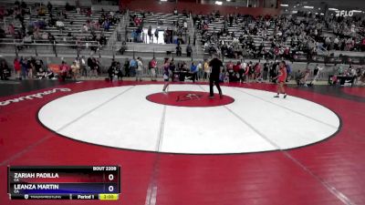 87 lbs Semifinal - Zariah Padilla, CA vs Leanza Martin, CA