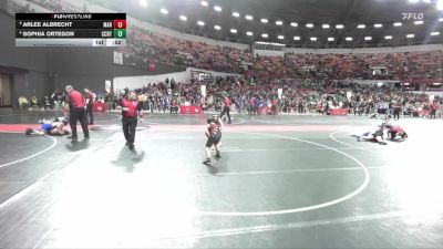 90 lbs Quarterfinal - Sophia Ortegon, Fond Du Lac vs Arlee Albrecht, Marathon