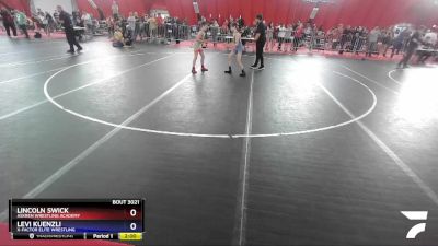 92 lbs Quarterfinal - Lincoln Swick, Askren Wrestling Academy vs Levi Kuenzli, X-Factor Elite Wrestling