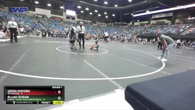 46 lbs Round 1 - Elijah Dugan, Kansas Young Guns Wrestling Cl vs Jayda Mayora, 512 Outlaw