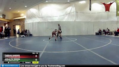 79 lbs Round 1 - Theran Harder, Jimtown Wrestling Club vs Addalyn Sisson, Floyd Wrestling Club