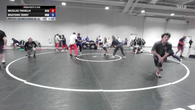 Champ. Round 1 - Nicolas Trujillo, Community Youth Center - Concord Campus Wrestling vs Braydnn Terry, Moorcroft Mat Masters