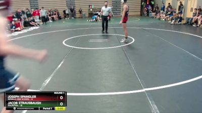 130 lbs Round 1: 1:30pm Fri. - Jacob Strausbaugh, Soldotna vs JOSEPH SPANGLER, Wasilla High School