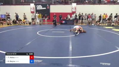 70 kg Consi Of 16 #2 - Thomas Askey, Boone RTC vs Bretli Reyna, Hawkeye Wrestling Club