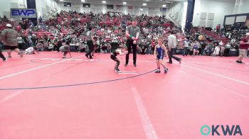 43 lbs Consi Of 8 #1 - Axel Swopes, Newkirk Takedown Club vs Krew Hamilton, Ponca City Wildcat Wrestling