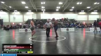 285 lbs Round 3 (6 Team) - Armani Tucker, Rochester Community & Tech. College vs Daniel Landando, Joliet Junior College