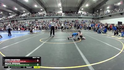 55 lbs Champ. Round 1 - John Crabtree, Chillicothe Wrestling Club-AAA vs Brock Erisman, Harrisonville Youth Wrestling Club-AAA