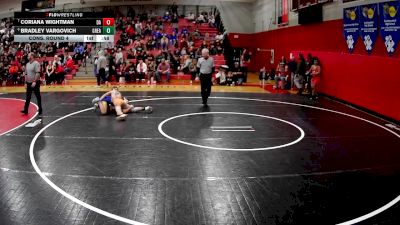 101 lbs Cons. Round 4 - Bradley Vargovich, Greater Latrobe vs Coriana Wightman, Derry