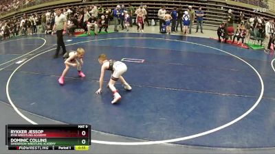 61 lbs Semifinal - Dominic Collins, Sanderson Wrestling Academy vs Rykker Jessop, Ryse Wrestling Academy