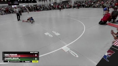 74 lbs Champ. Round 1 - Gino Ferrari, Cardinal Wrestling Club vs Zander Braun, Mat Pack Wrestling Club