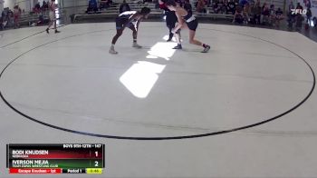 147 lbs Cons. Round 5 - Bodi Knudsen, Nebraska vs Iverson Mejia, Team Zapas Wrestling Club