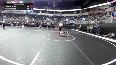 46 lbs Consi Of 4 - Connor Wong, Nebraska Boyz vs Micah Melson, Purler Wrestling Academy