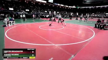 100 lbs Champ. Round 2 - Kaenen Helberg, Unattached vs Sawyer Broadwater, CRT2