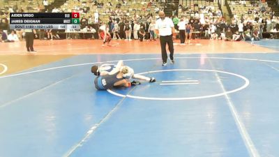 102-I lbs Consi Of 16 #2 - Aiden Urgo, Old Bridge Wrestling Club vs James Deignan, Manhasset