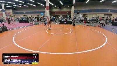 150 lbs Champ. Round 1 - Grant Roemer, Texas vs Boyce Patterson, Lake Highlands High School Wrestling