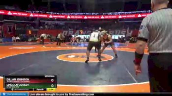 2A 285 lbs Semifinal - Dillan Johnson, Joliet (Catholic Academy) vs Lincoln Cooley, Sycamore (hs)