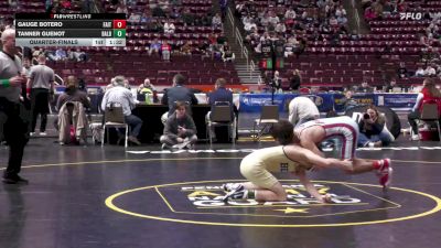 121 lbs Quarterfinal - Gauge Botero, Faith Christian vs Tanner Guenot, Bald Eagle Area