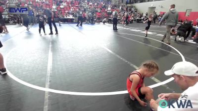 46 lbs Consi Of 16 #2 - Evelyn Shimonek, Pawhuska Elks Takedown vs Beckham Cox, Claremore Wrestling Club