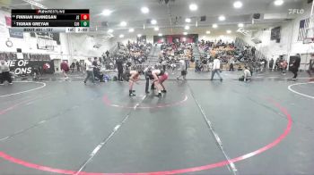 157 lbs Quarterfinal - Tigran Greyan, St. John Bosco vs Finnian Hannegan, JSerra