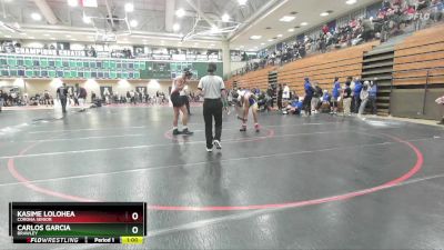 138 lbs Cons. Round 3 - Carlos Garcia, Brawley vs Kasime Lolohea, Corona Senior