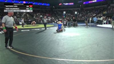 150 lbs Quarterfinal - Matthew Luna, Saint Francis (CC) vs Niko Valenzuela, Fountain Valley (SS)